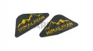 Fit For Royal Enfield New Himalayan 450 Rubber Tank Knee Pad Black and Yellow - SPAREZO